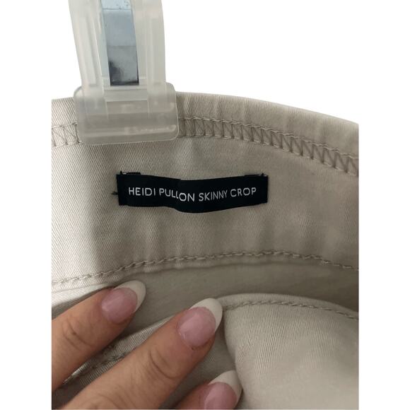 Nine West Heidi Pull On Skinny Crop Preppy WorkTan Khaki Colored Sz 14 Pants - Picture 6 of 8